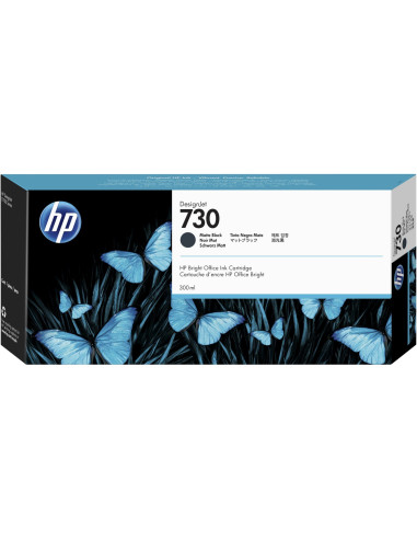 P2V71A - HP 730 Cartouche d'encre Noir Mat 300ml pour DESIGNJET T1700