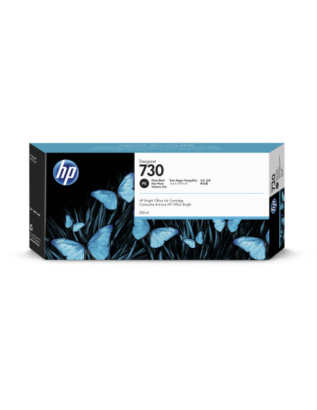 P2V73A - HP 730 Cartouche d'encre Noir Photo 300ml pour DESIGNJET T1700