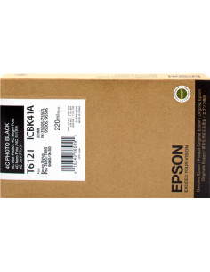 C13T612100 - Cartouche d'encre originale Epson Noir photo 220 ml