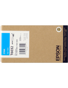 C13T603200 - Cartouche d'encre originale Epson cyan 220 ml