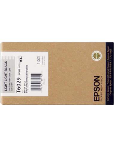 C13T602900 - Cartouche d'encre originale Epson Light Black 110 ml