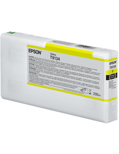 C13T913400 - Cartouche d'encre originale Epson Jaune 200 ml