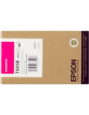 C13T605B00 - Cartouche d'encre originale Epson magenta 110 ml