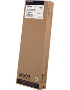 C13T694100 - Cartouche d'encre originale Epson Noir photo 700 ml
