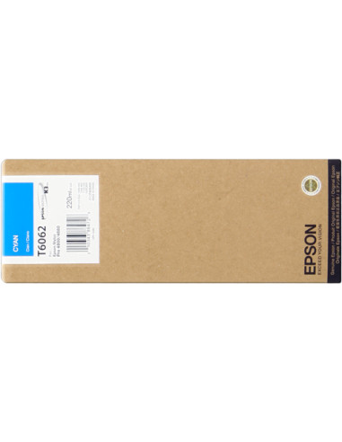 C13T606200 - Cartouche d'encre originale Epson cyan 220 ml