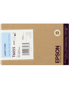 C13T605500 - Cartouche d'encre originale Epson cyan brillant 110 ml