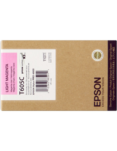 C13T605C00 - Cartouche d'encre originale Epson Magenta brillant 110 ml