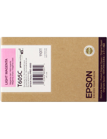 C13T605C00 - Cartouche d'encre originale Epson Magenta brillant 110 ml