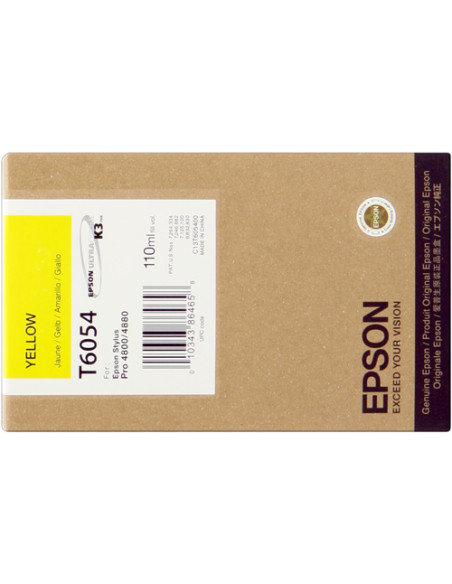 C13T605400 - Cartouche d'encre originale Epson jaune 110 ml
