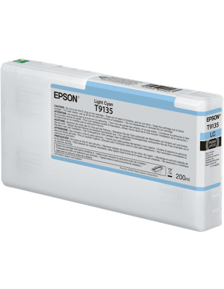 C13T913500 - Cartouche d'encre originale Epson Cyan brillant 200 ml