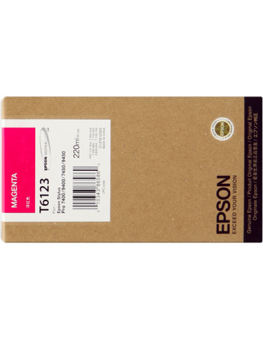 C13T612300 - Cartouche d'encre originale Epson magenta 220 ml