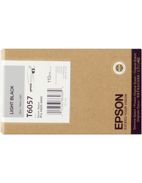 C13T605700 - Cartouche d'encre originale Epson Noir brillant 110 ml