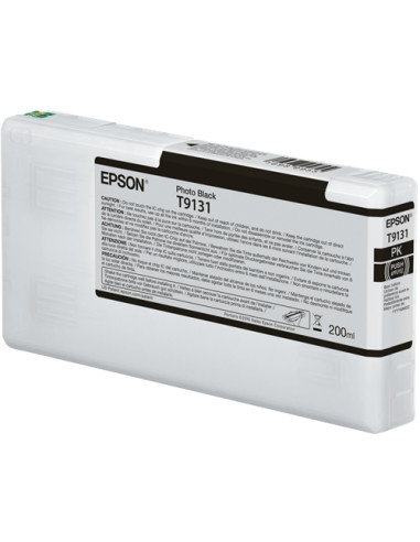 C13T913100 - Cartouche d'encre originale Epson Noir photo 200 ml