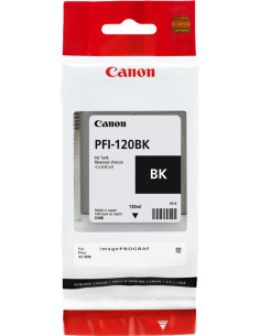 PFI-120bk - Cartouche d'encre Originale Canon Noir - 130 ml