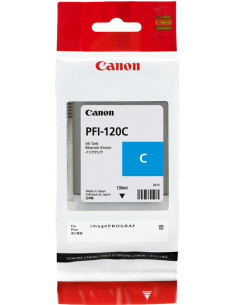 PFI-120c - Cartouche d'encre Originale Canon Cyan  - 130 ml