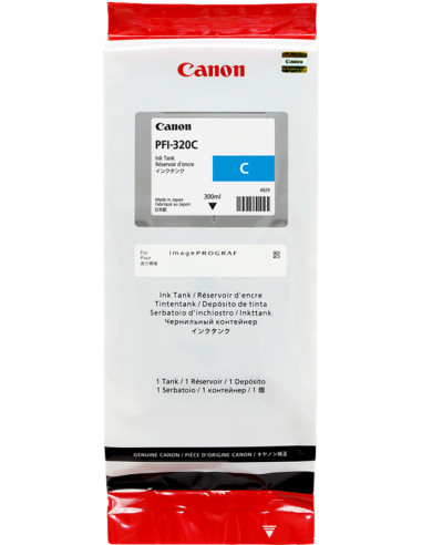 PFI-320c - Cartouche d'encre Originale Canon Cyan  - 300 ml