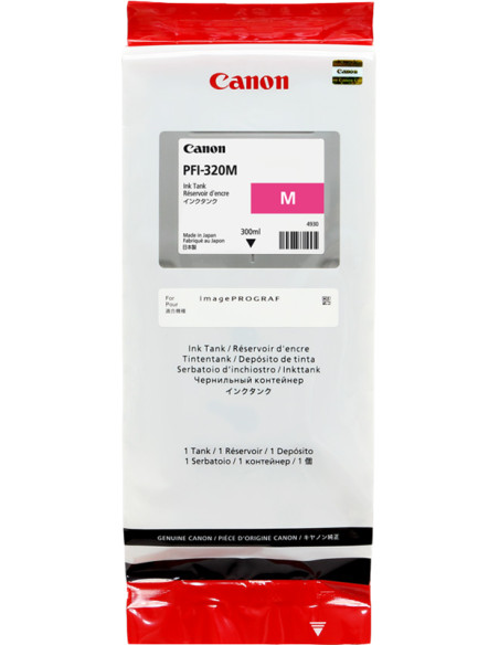 PFI-320m - Cartouche d'encre Originale Canon Magenta - 300 ml