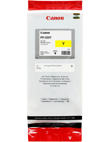 PFI-320y - Cartouche d'encre Originale Canon Jaune - 300 ml
