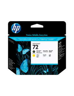 Tête d'impression HP 72 pour traceurs HP DesignJet Série T couleur NOIR MAT ET JAUNE - C9384A