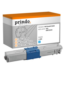 Toner Compatible Cyan pour OKI C301dn - 1 500 pages référence 44973535