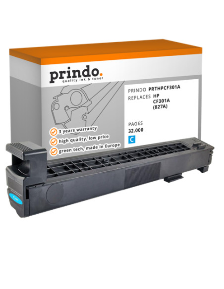 Toner Compatible Cyan pour HP LaserJet Enterprise Flow M880z Color - 32 000 pages référence CF301A