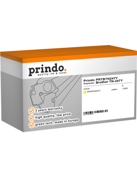 Toner Compatible Jaune pour Brother DCP-L3510CDW - 2 300 pages référence TN-247Y