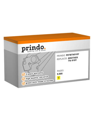 Toner Compatible Jaune pour Brother HL-L9310CDW - 9 000 pages référence TN-910Y