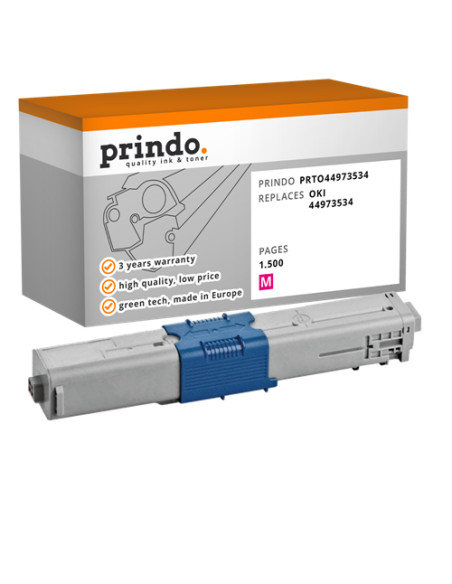 Toner Compatible Magenta pour OKI C301dn - 1 500 pages référence 44973534