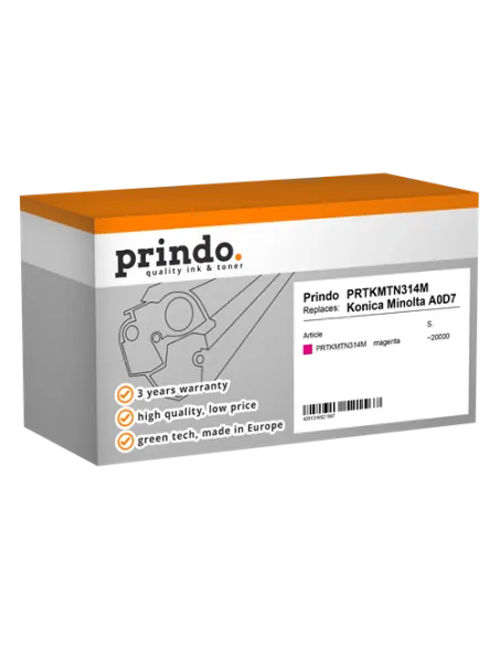 Toner Compatible Magenta pour Konica bizhub C353 - 20 000 pages référence A0D7351