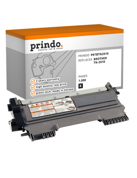 Toner Compatible Noir pour Brother DCP-7055 - 1 000 pages référence TN-2010