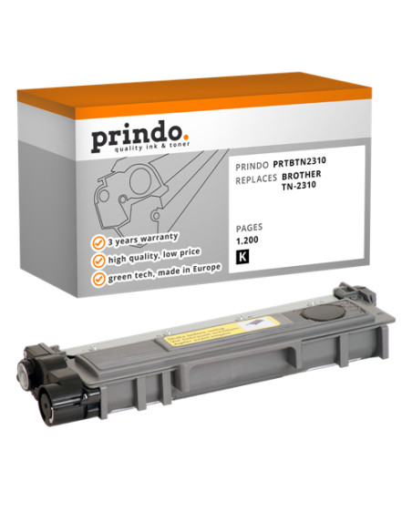 Toner Compatible Noir pour Brother HL-L2300D - 1 200 pages référence TN-2310