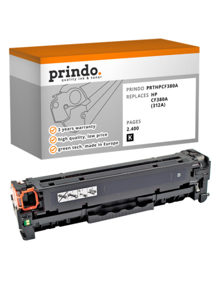 Toner Compatible Noir pour HP LaserJet Pro 400 color MFP M476dn - 2 400 pages référence CF380A