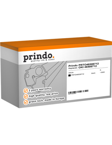 Toner Compatible Noir pour OKI C332dn - 3 500 pages référence 46508712