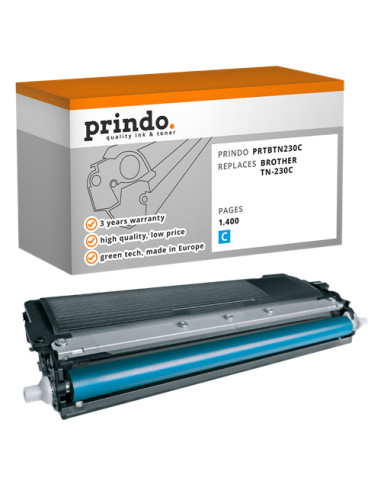 Toner Compatible Cyan pour Brother HL-3040CN - 1 400 pages référence TN-230c