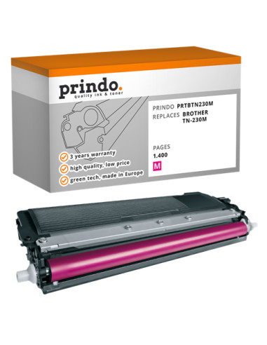 Toner Compatible Magenta pour Brother HL-3040CN - 1 400 pages référence TN-230m