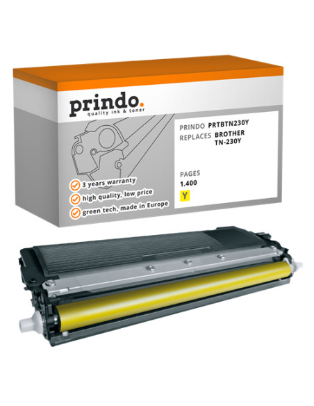 Toner Compatible Jaune pour Brother HL-3040CN - 1 400 pages référence TN-230y