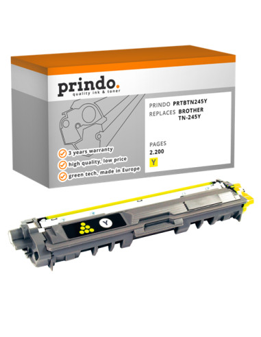 Toner Compatible Jaune pour Brother HL-3140CW - 2 200 pages référence TN-245Y