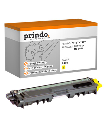 Toner Compatible Jaune pour Brother HL-3152CDW - 2 200 pages référence TN-246Y