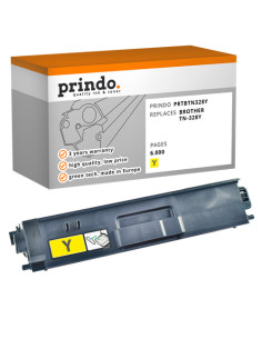 Toner Compatible Jaune pour Brother HL-4570CDW - 6 000 pages référence TN-328Y