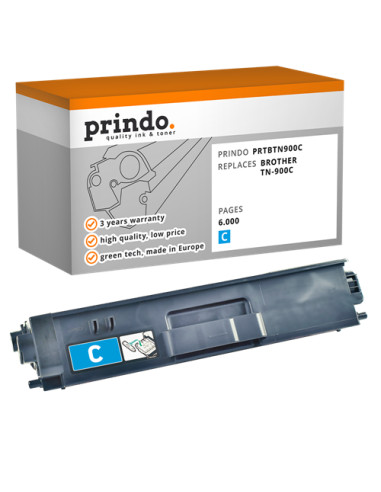 Toner Compatible Cyan pour Brother MFC-L9550CDWT - 6 000 pages référence TN-900C