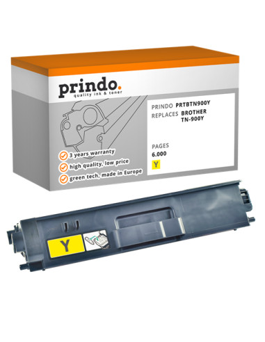 Toner Compatible Jaune pour Brother MFC-L9550CDWT - 6 000 pages référence TN-900Y