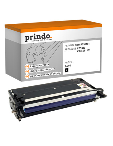 Toner Compatible Noir pour Epson Aculaser C2800N - 8 000 pages référence C13S051161