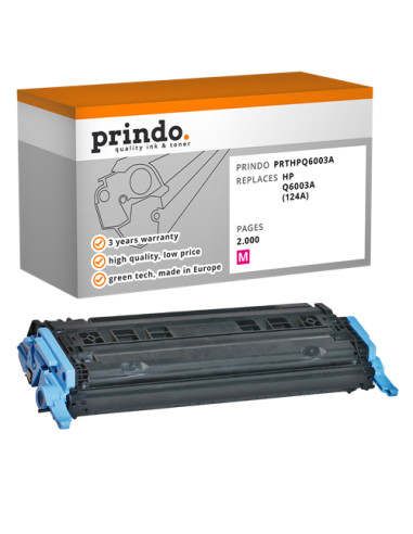 Toner Compatible Magenta pour HP ColorLaserJet 2600N - 2 000 pages référence Q6003A