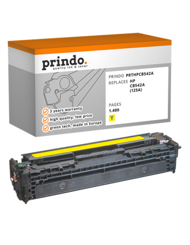 Toner Compatible Jaune pour HP ColorLaserJet CP1215 - 1 400 pages référence CB542A