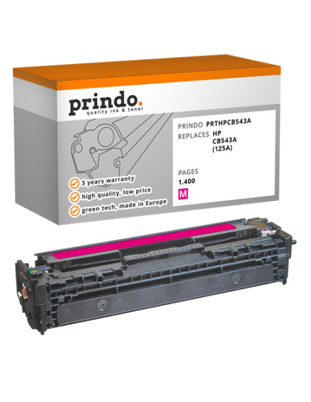 Toner Compatible Magenta pour HP ColorLaserJet CP1215 - 1 400 pages référence CB543A