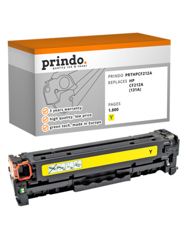 Toner Compatible Jaune pour HP LaserJet Pro 200 color MFP M276 - 1 800 pages référence CF212A