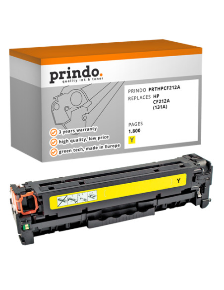 Toner Compatible Jaune pour HP LaserJet Pro 200 color MFP M276 - 1 800 pages référence CF212A