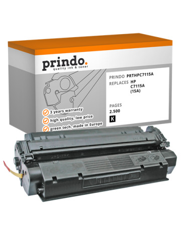 Toner Compatible Noir pour HP LaserJet 1000W - 2 500 pages référence C7115A