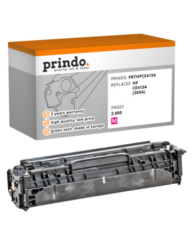 Toner Compatible Magenta pour HP Laserjet Pro 300 color M351a - 2 600 pages référence CE413A