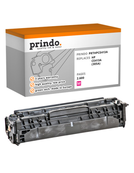 Toner Compatible Magenta pour HP Laserjet Pro 300 color M351a - 2 600 pages référence CE413A